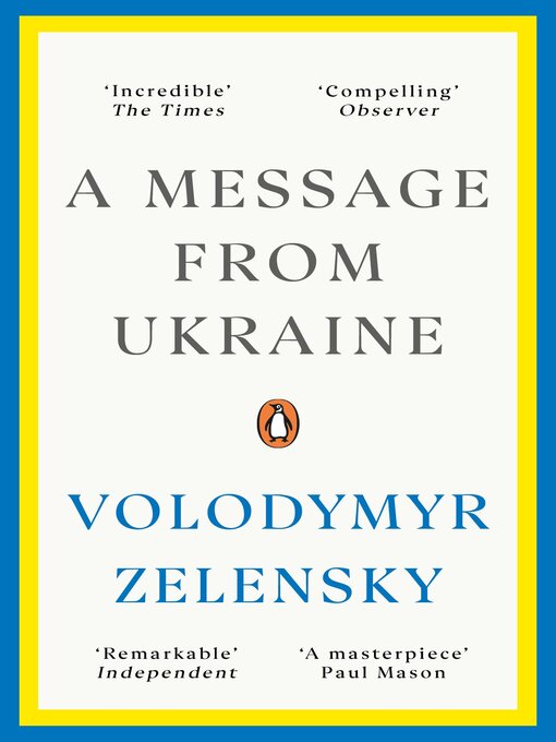 Title details for A Message from Ukraine by Volodymyr Zelensky - Wait list
